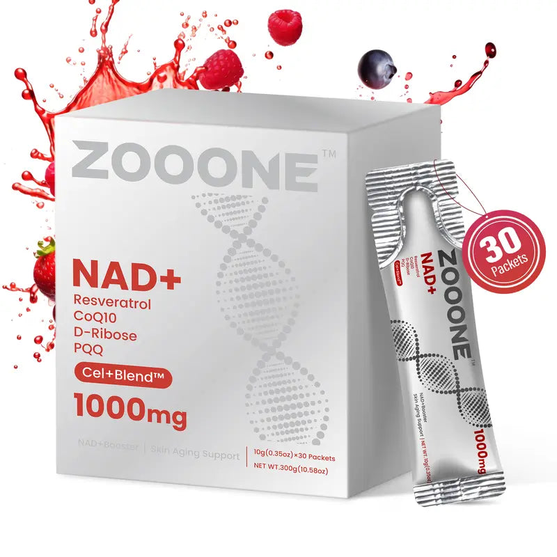 ZOOONE 1000mg NAD+ Berry Flavor Drink Mix
