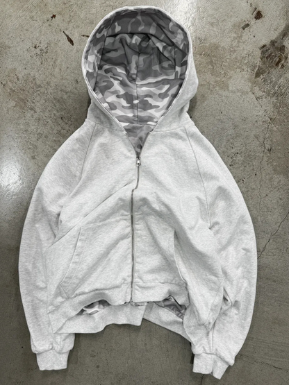 REVERSIBLE CAMO ZIP-UP