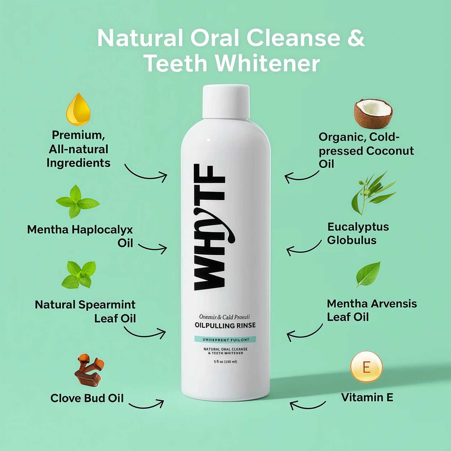 Organic Oil Pulling Rinse